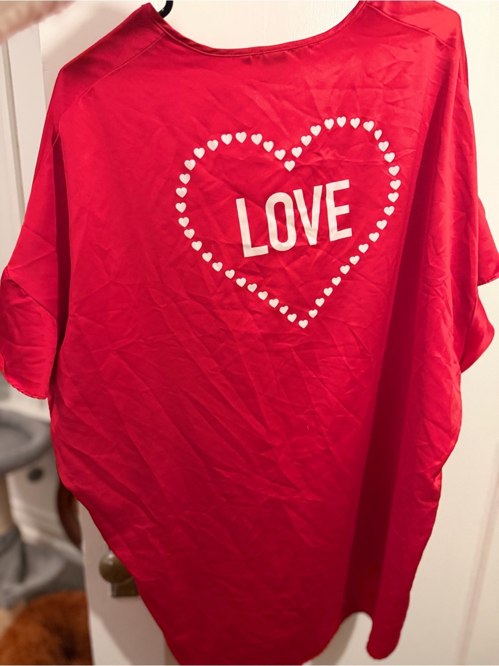 Victoria's Secret Red Heart Graphic Top